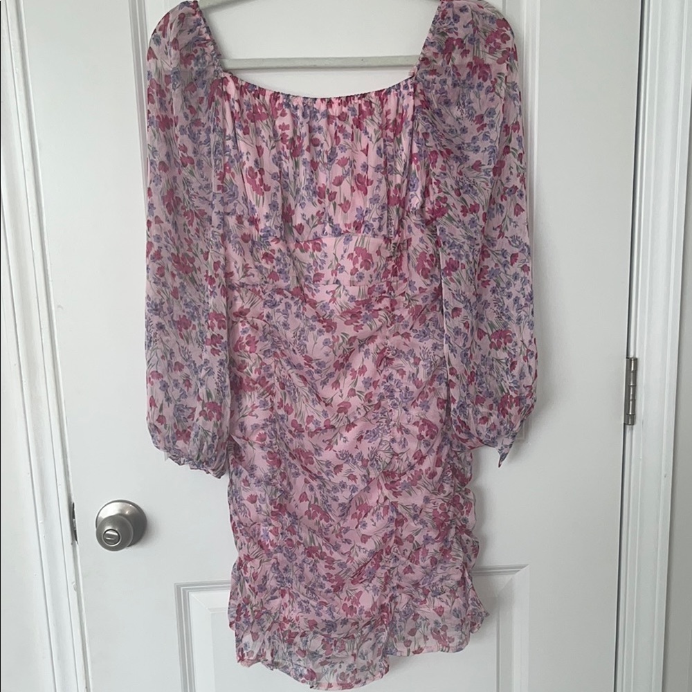 New Floral Pink Dress